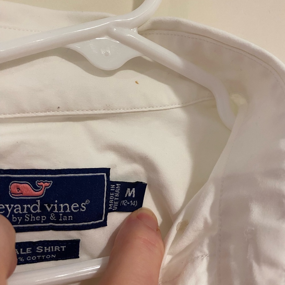Vineyard Vines White Button Down Shirt - Picture 4 of 4
